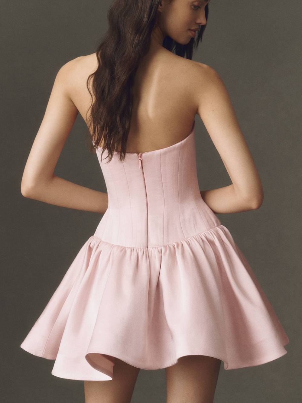 Helsi Emma Strapless Mini Dress Blush Pink size XS Preloved - Picture 3 of 9